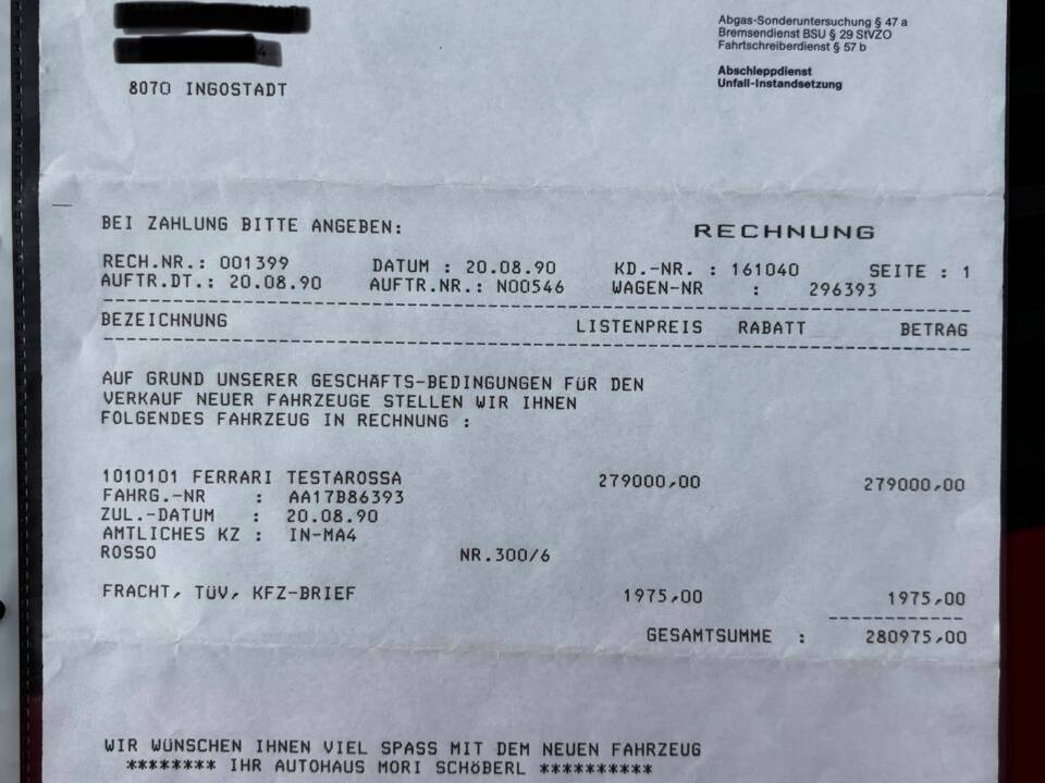 Image 53/59 of Ferrari Testarossa (1990)