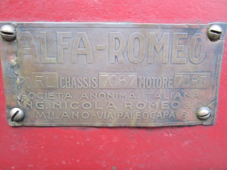 Image 21/22 of Alfa Romeo RL Sport (1923)