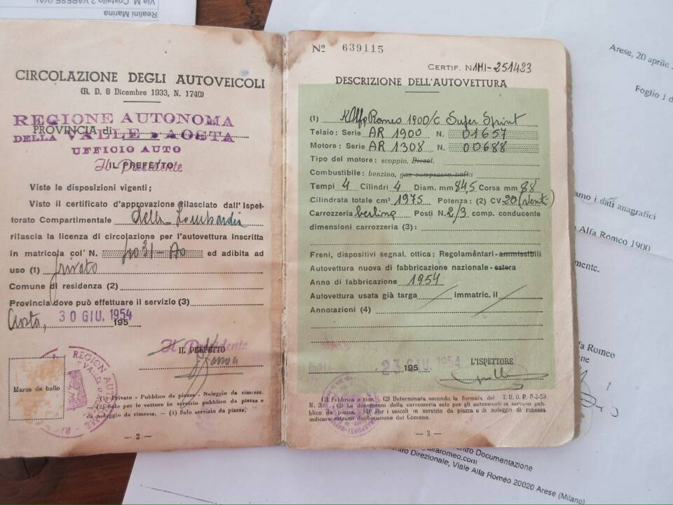 Bild 25/96 von Alfa Romeo 1900 C Super Sprint Touring (1954)