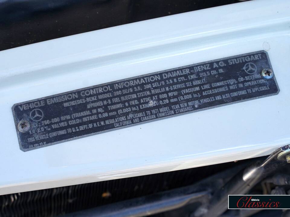 Image 28/29 de Mercedes-Benz 280 SE 3,5 (1971)