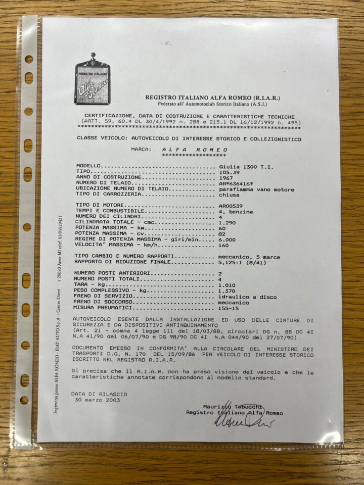 Bild 69/95 von Alfa Romeo Giulia 1300 TI (1967)