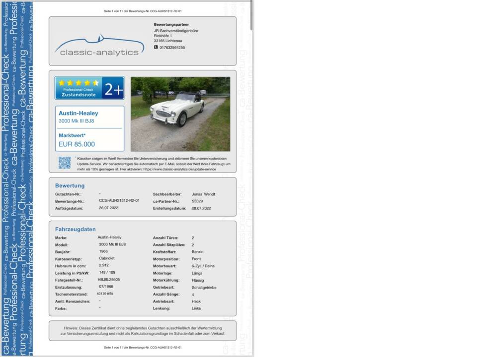Bild 27/29 von Austin-Healey 3000 Mk III (BJ8) (1966)