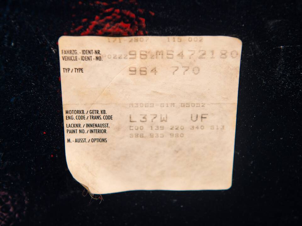 Image 25/27 de Porsche 911 Turbo 3.3 (1991)