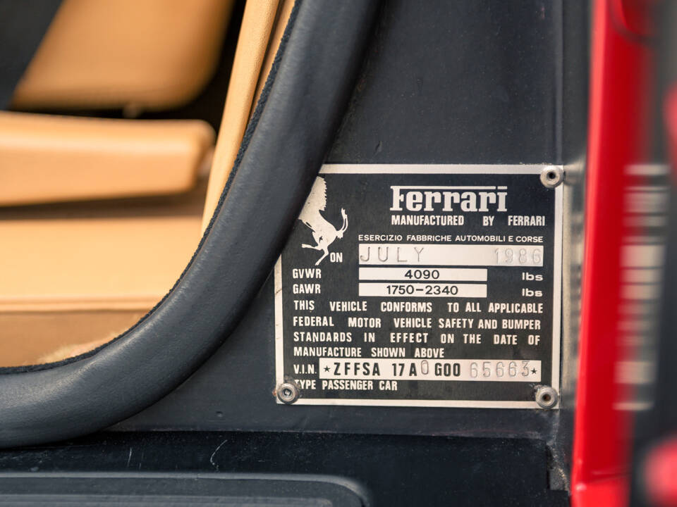 Immagine 44/51 di Ferrari Testarossa (1986)