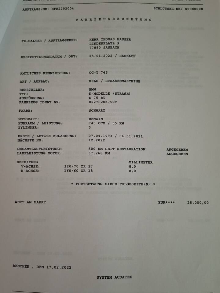 Image 10/56 of BMW K 75 RT (1993)