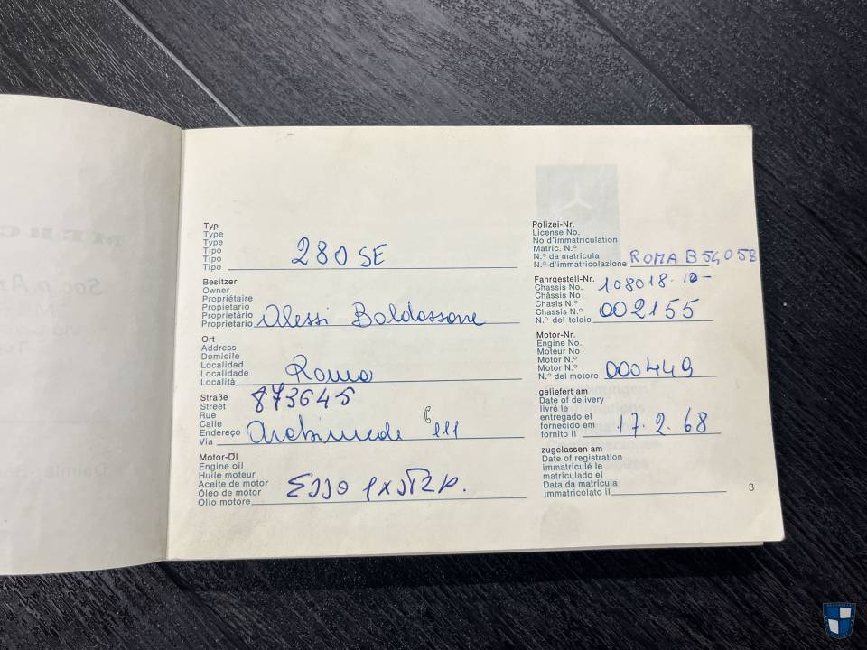Afbeelding 25/76 van Mercedes-Benz 280 SE (1968)