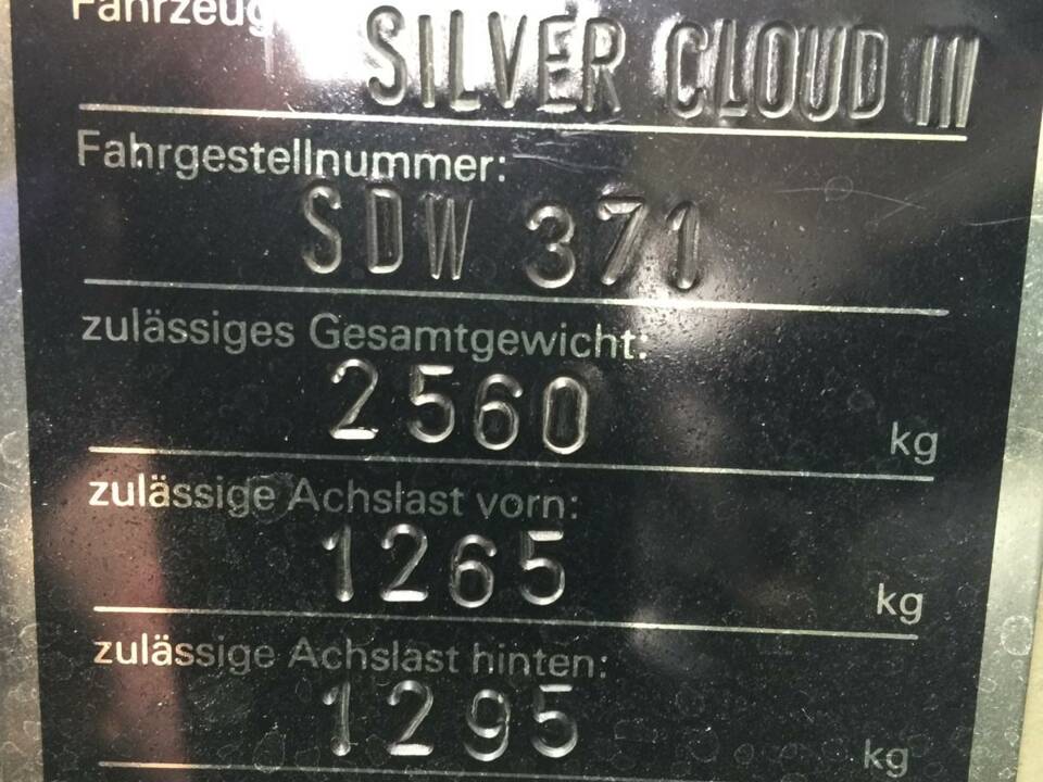 Bild 32/41 von Rolls-Royce Silver Cloud III (1964)