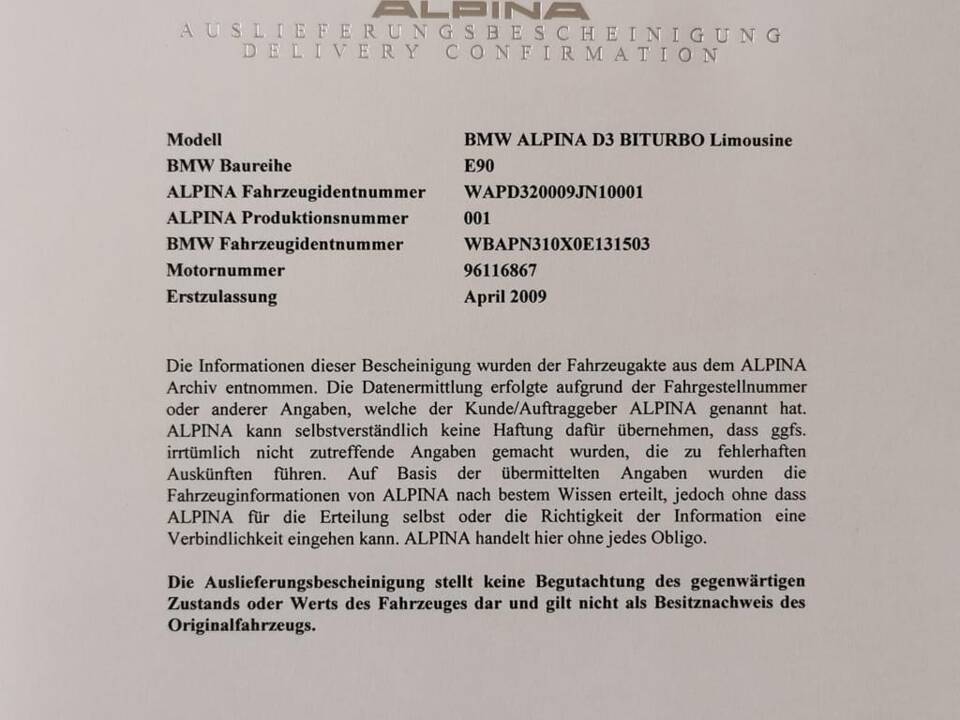 Afbeelding 18/25 van ALPINA D3 Biturbo (2009)