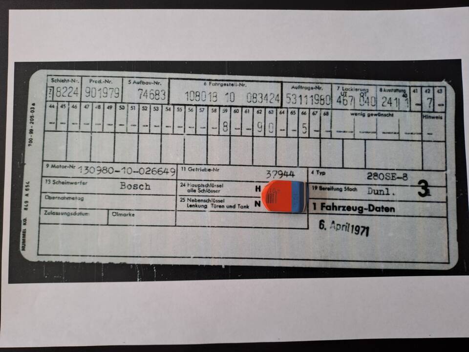 Bild 74/80 von Mercedes-Benz 280 SE (1971)