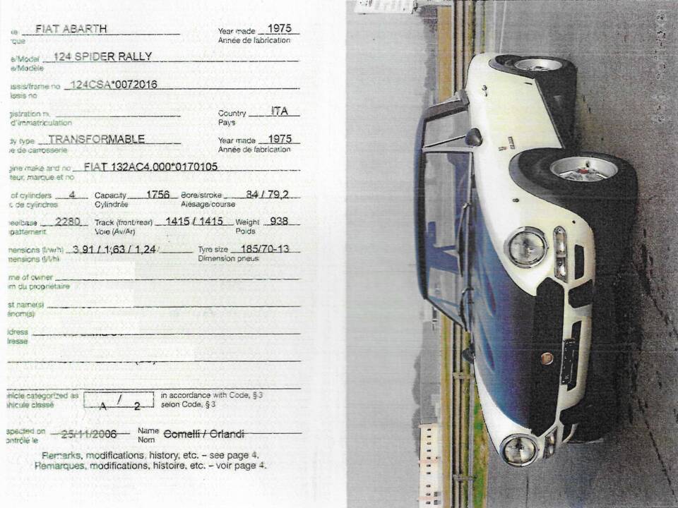 Image 71/73 of FIAT 124 Abarth Rally (1975)