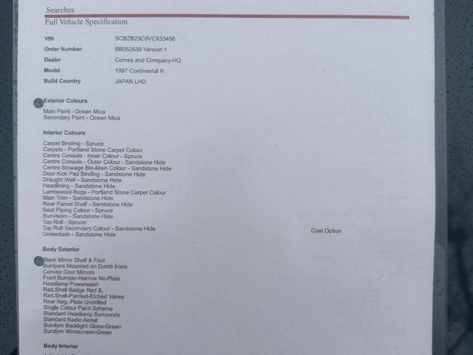 Bild 35/86 von Bentley Continental R (1997)