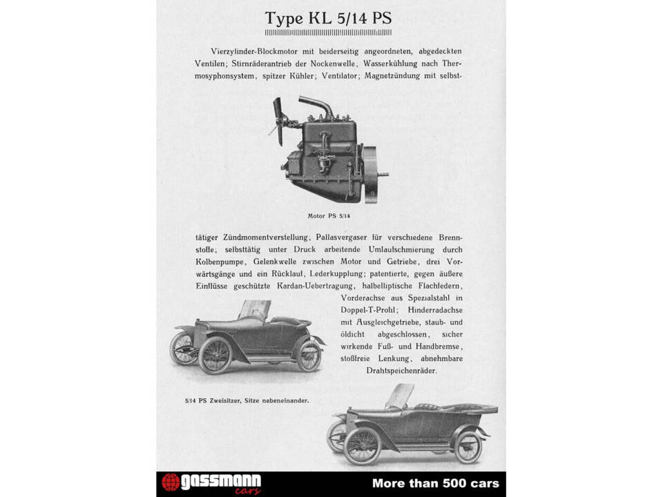 Bild 4/4 von Adler KL 5 &#x2F; 14 PS (1916)