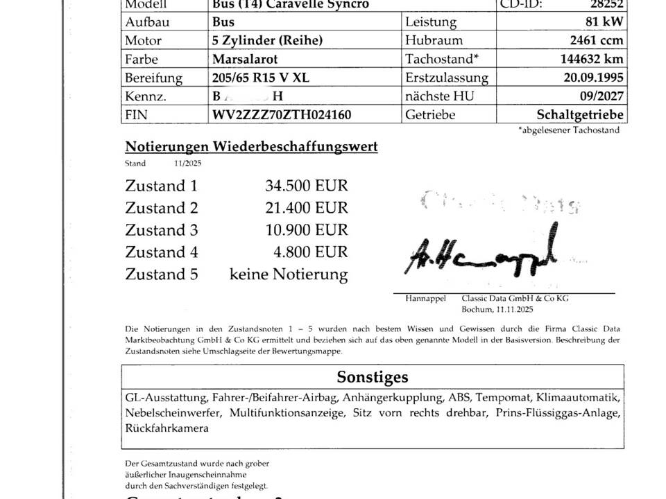 Afbeelding 8/12 van Volkswagen T4 Caravelle 2.5 Syncro (1995)