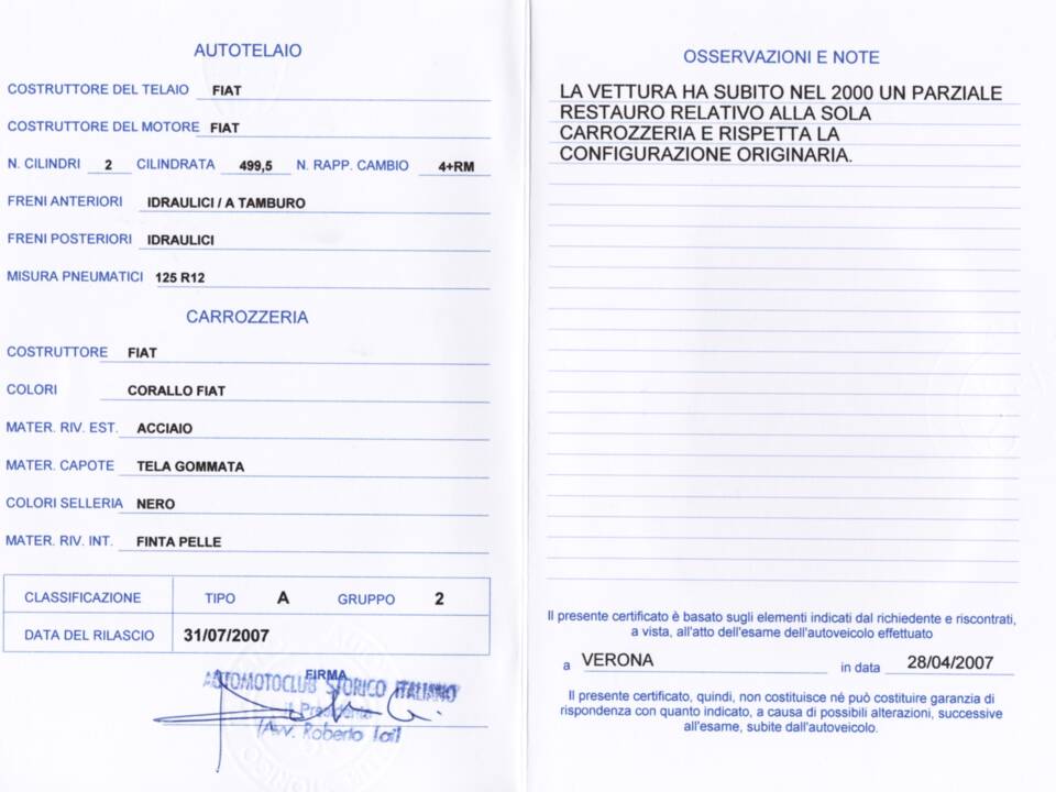 Image 19/21 de FIAT 500 L (1970)