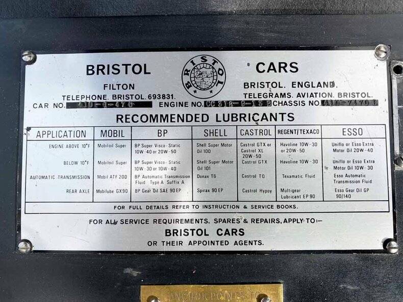 Image 46/50 of Bristol 410 (1967)