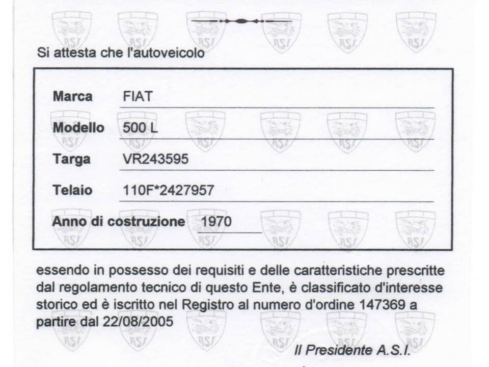 Image 20/21 de FIAT 500 L (1970)