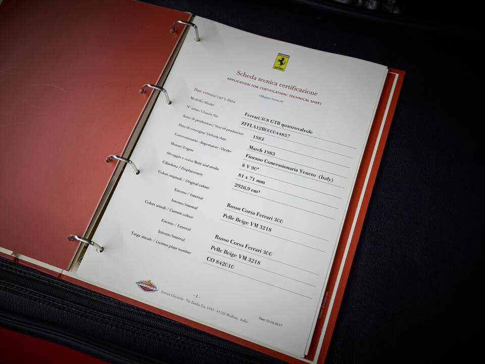 Image 88/100 of Ferrari 308 GTB Quattrovalvole (1983)