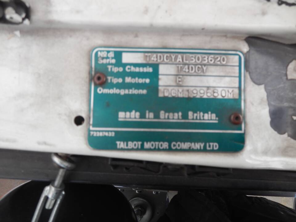 Bild 31/102 von Talbot Sunbeam Lotus (1980)