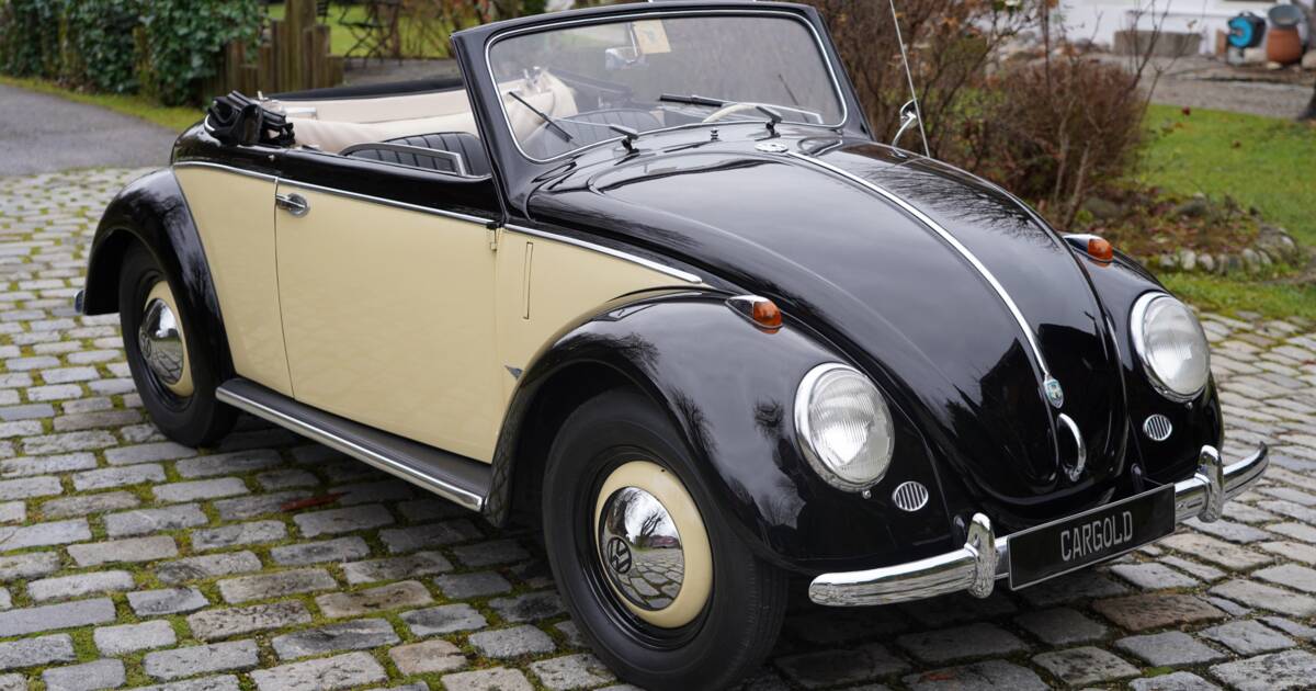VW Coccinelle 1200 Hebmuller 1949 KK-Scale 1/18 - Miniature Neuve