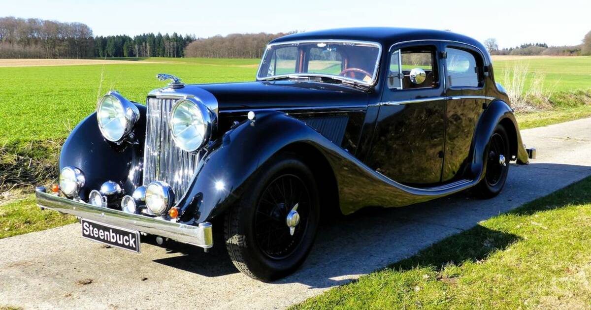 Jaguar MKV bleu et argent (NEO) 1/43e