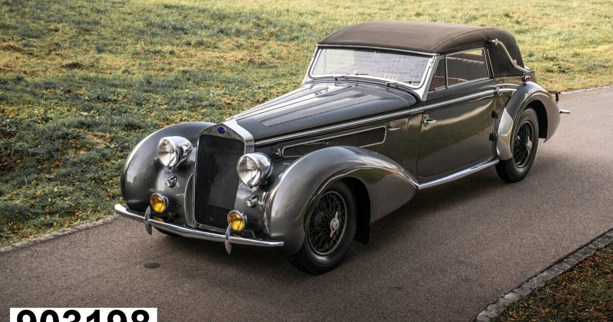 Esval EMEU43030D Clabot Cabriolet Delage D8-85 Noir Henri Chapron de